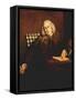 Samuel Johnson, English Man of Letters, 1756-1757-Joshua Reynolds-Framed Stretched Canvas