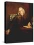 Samuel Johnson, English Man of Letters, 1756-1757-Joshua Reynolds-Stretched Canvas