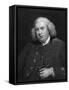 Samuel Johnson, Literary Critic, Poet, Essayist, Biographer-Joshua Reynolds-Framed Stretched Canvas