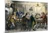 Samuel Johson and James Boswell at the Literary Club, London, 1700s-null-Mounted Giclee Print