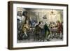 Samuel Johson and James Boswell at the Literary Club, London, 1700s-null-Framed Giclee Print