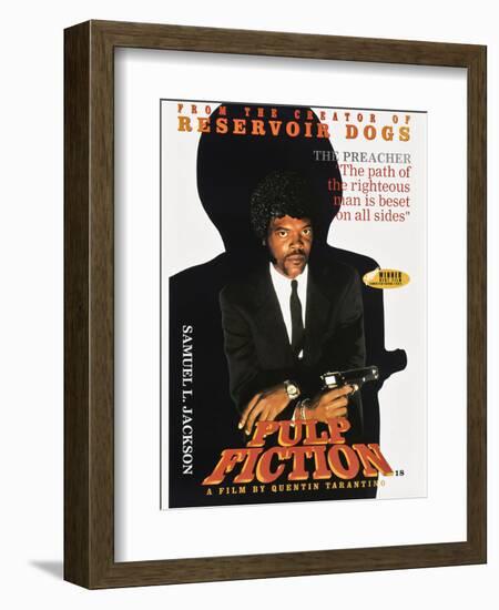 SAMUEL L. JACKSON. "Pulp Fiction" [1994], directed by QUENTIN TARANTINO.-null-Framed Premium Photographic Print