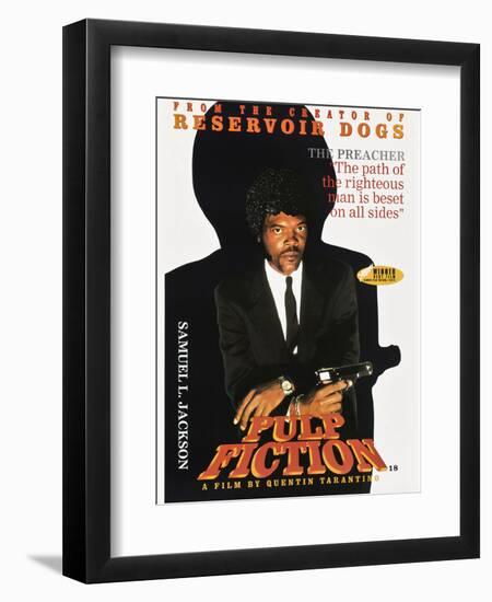 SAMUEL L. JACKSON. "Pulp Fiction" [1994], directed by QUENTIN TARANTINO.-null-Framed Premium Photographic Print