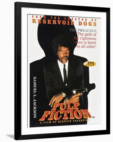 SAMUEL L. JACKSON. "Pulp Fiction" [1994], directed by QUENTIN TARANTINO.-null-Framed Photographic Print