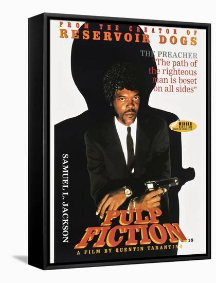 SAMUEL L. JACKSON. "Pulp Fiction" [1994], directed by QUENTIN TARANTINO.-null-Framed Stretched Canvas