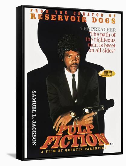 SAMUEL L. JACKSON. "Pulp Fiction" [1994], directed by QUENTIN TARANTINO.-null-Framed Stretched Canvas