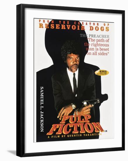 SAMUEL L. JACKSON. "Pulp Fiction" [1994], directed by QUENTIN TARANTINO.-null-Framed Photographic Print