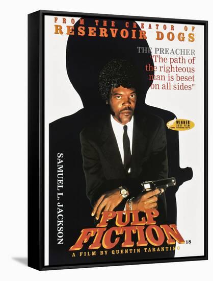 SAMUEL L. JACKSON. "Pulp Fiction" [1994], directed by QUENTIN TARANTINO.-null-Framed Stretched Canvas