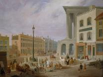 Birmingham Town Hall and Queen's College (Oil on Canvas)-Samuel Lines-Giclee Print