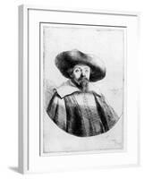 Samuel Manasseh Ben Israel, 1636 (Etching)-Rembrandt van Rijn-Framed Giclee Print