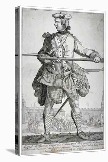 Samuel Mcpherson, Scottish Soldier, 1743-George Bickham-Stretched Canvas