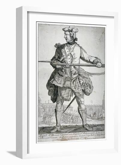 Samuel Mcpherson, Scottish Soldier, 1743-George Bickham-Framed Giclee Print