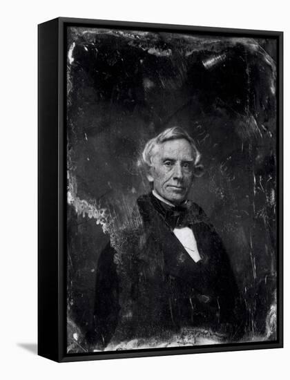 Samuel Morse (1791-1872) circa 1844-60 (Daguerreotype)-Mathew Brady-Framed Stretched Canvas