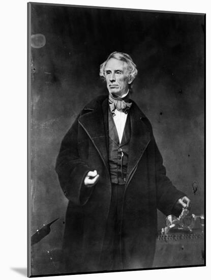 Samuel Morse and his recorder, 1857-Mathew Brady-Mounted Photographic Print