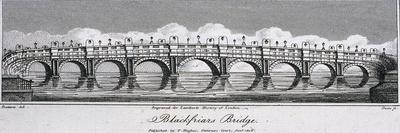 Blackfriars Bridge, London, 1806-Samuel Owen-Framed Premium Giclee Print