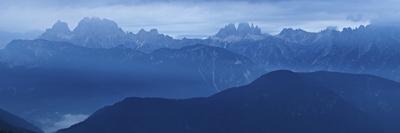 Italy, Veneto, Tre Cime Di Lavaredo, Cadini and Paterno Mountain Views from Agudo Mount-Samuel Pradetto-Photographic Print