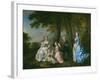 Samuel Richardson, the Novelist (1684-1761), Seated, Surrounded by His Second Family-Francis Hayman-Framed Giclee Print