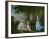 Samuel Richardson, the Novelist (1684-1761), Seated, Surrounded by His Second Family-Francis Hayman-Framed Giclee Print