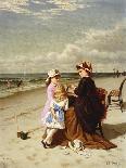 Punch and Judy on the Beach, Coney Island, 1880-Samuel S. Carr-Mounted Giclee Print