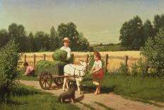 The Goat Cart, 1882-Samuel S. Carr-Stretched Canvas