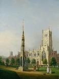 A View of Bristol High Cross and Cathedral, C.1750-Samuel Scott-Giclee Print