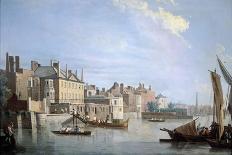 The Thames at Old Montagu House-Samuel Scott-Giclee Print