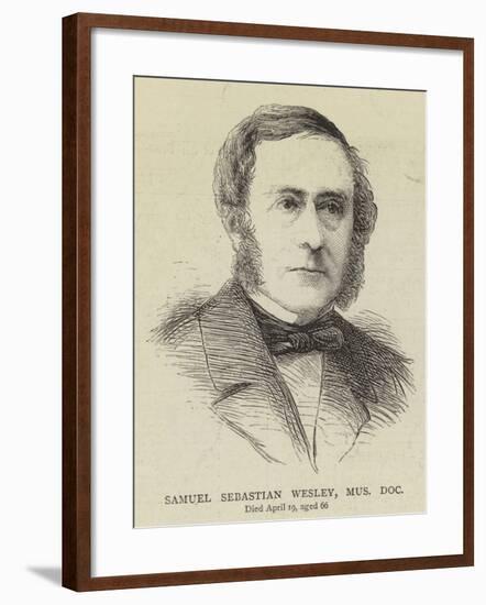 Samuel Sebastian Wesley, Doctor of Music-null-Framed Giclee Print