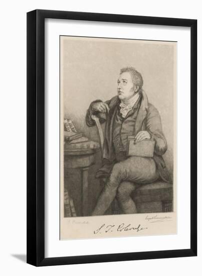 Samuel Taylor Coleridge English Poet and Critic-null-Framed Art Print