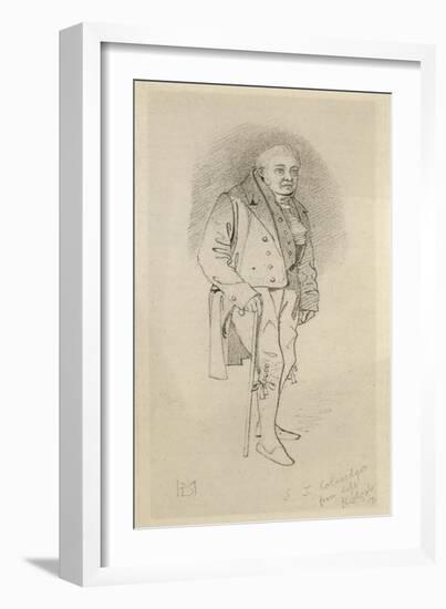 Samuel Taylor Coleridge English Poet and Literary Critic-null-Framed Art Print