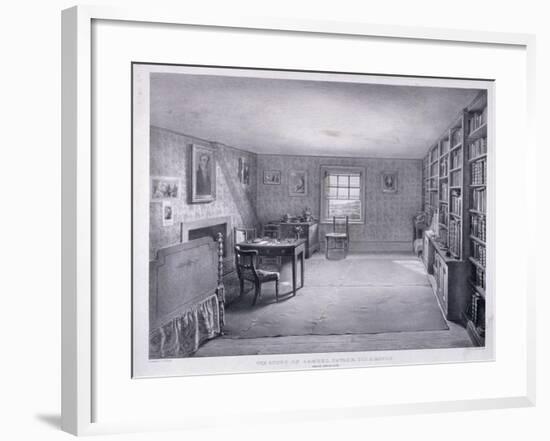 Samuel Taylor Coleridge's Study in Highgate, Haringey, London, C1835-George Scharf-Framed Giclee Print