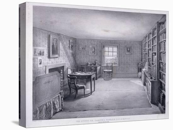 Samuel Taylor Coleridge's Study in Highgate, Haringey, London, C1835-George Scharf-Stretched Canvas