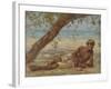 Samuel Under a Tree, Jamaica-Henry Scott Tuke-Framed Giclee Print