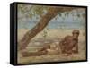 Samuel under a Tree, Jamaica-Henry Scott Tuke-Framed Stretched Canvas