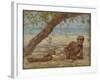 Samuel under a Tree, Jamaica-Henry Scott Tuke-Framed Giclee Print