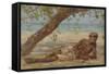 Samuel Under a Tree, Jamaica-Henry Scott Tuke-Framed Stretched Canvas