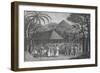 Samuel Wallis Meeting Queen Oberea in Tahiti-null-Framed Giclee Print