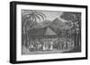 Samuel Wallis Meeting Queen Oberea in Tahiti-null-Framed Giclee Print