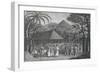 Samuel Wallis Meeting Queen Oberea in Tahiti-null-Framed Giclee Print