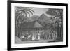 Samuel Wallis Meeting Queen Oberea in Tahiti-null-Framed Giclee Print