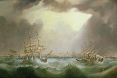 The Barque 'Andromeda' in Two Positions, 1831-Samuel Walters-Giclee Print