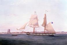 Portrait of the "Isis," a Steam and Sail Ship-Samuel Walters-Giclee Print