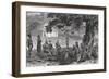 Samuel White Baker and His Wife Being Received by Head of Faieera-null-Framed Giclee Print