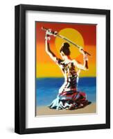 Samurai 2-Abstract Graffiti-Framed Premium Giclee Print