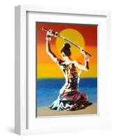 Samurai 2-Abstract Graffiti-Framed Premium Giclee Print