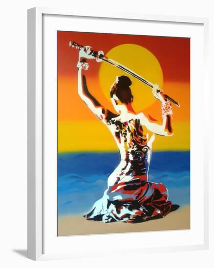 Samurai 2-Abstract Graffiti-Framed Giclee Print