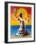 Samurai 2-Abstract Graffiti-Framed Giclee Print