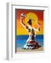 Samurai 2-Abstract Graffiti-Framed Giclee Print