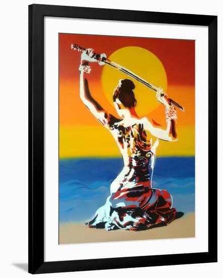 Samurai 2-Abstract Graffiti-Framed Giclee Print