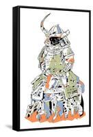 Samurai Armor-HR-FM-Framed Stretched Canvas