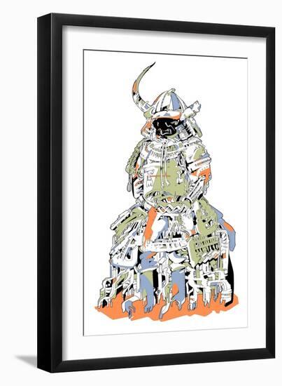 Samurai Armor-HR-FM-Framed Art Print